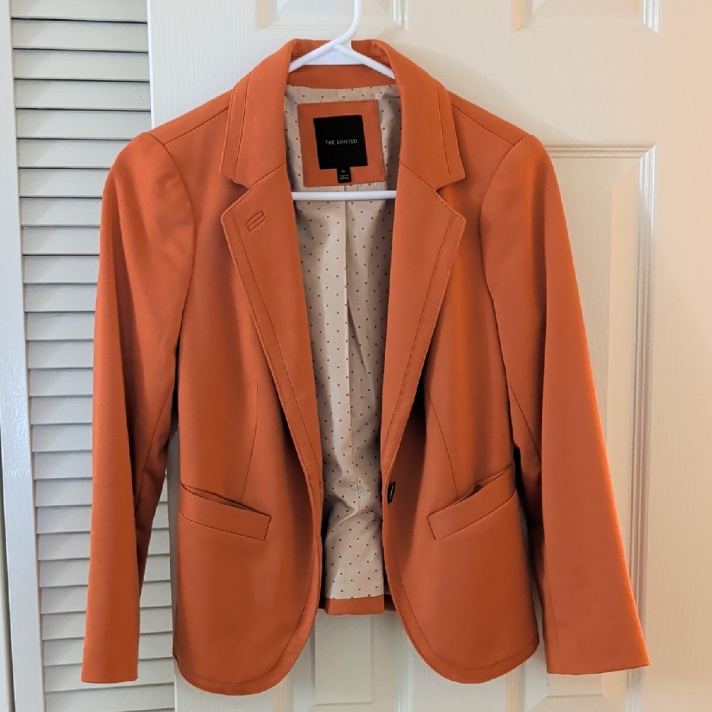 The Limited Women's Vibrant Orange Suit Jacket